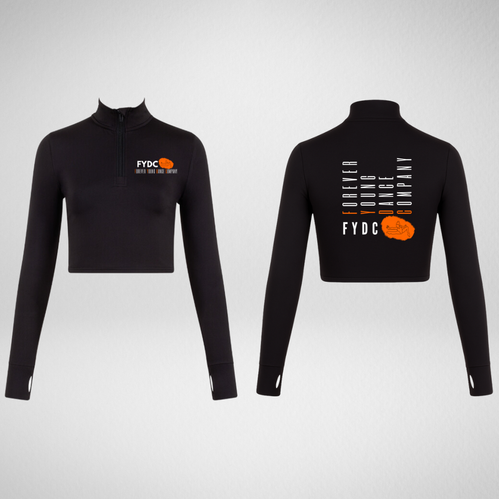FYDC Long Sleeved Zip Crop Top