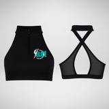Elizabeth Boardman Dance Company Elite Zip Front Bra Top
