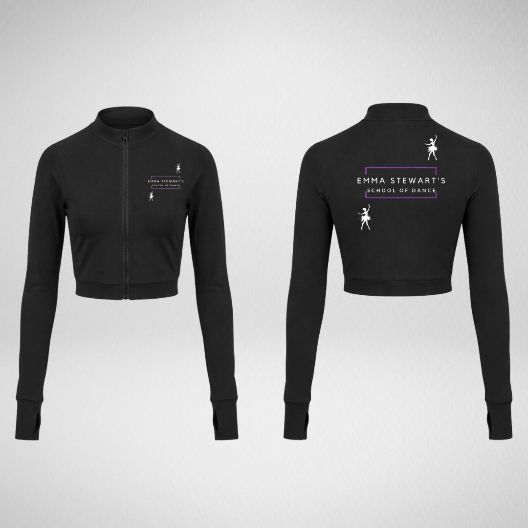 Emma Stewart's School Of Dance Long Sleeved Full Zip Crop Jacket