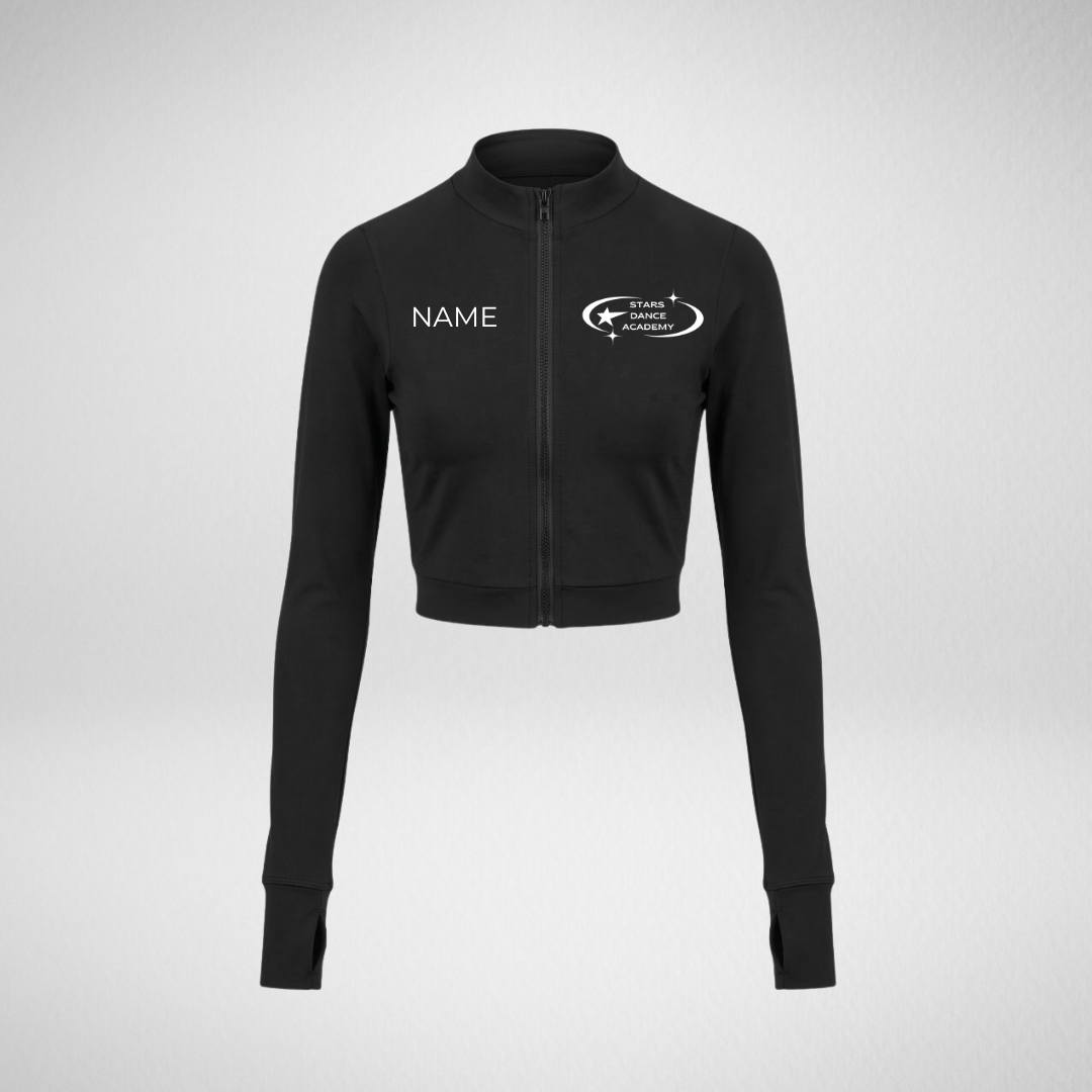 Stars Dance Academy Long Sleeved Full Zip Crop Jacket