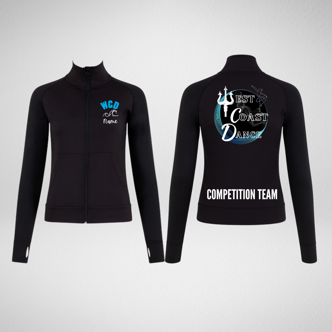 West Coast Dance COMP TEAM Full Zip Uniform Jacket