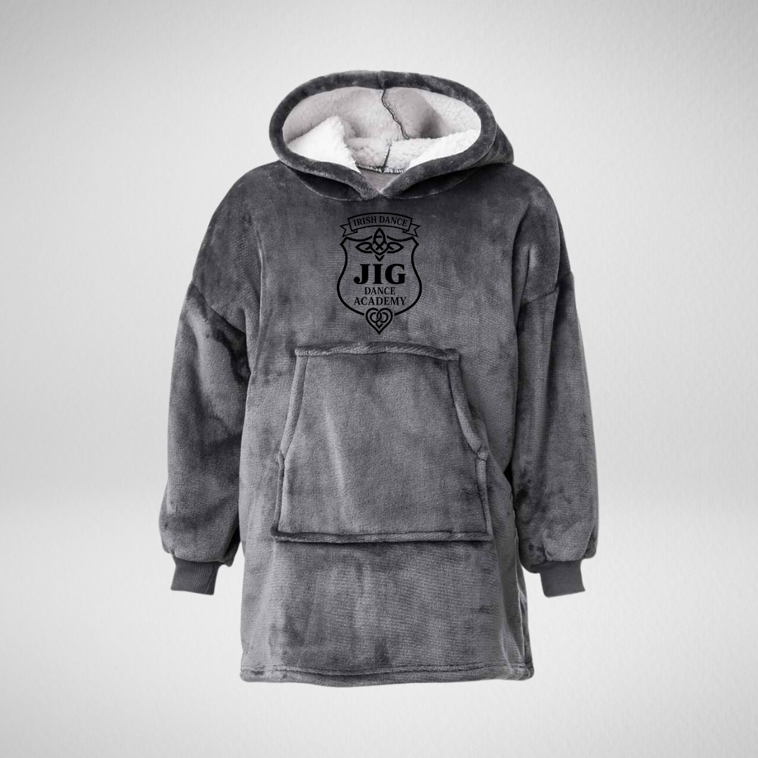 JIG Dance Academy Charcoal Hooded Blanket