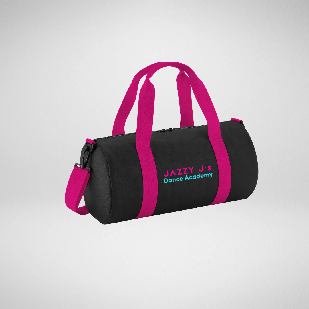 Jazzy J's Dance Academy Black/Fuchsia Mini Barrel Bag