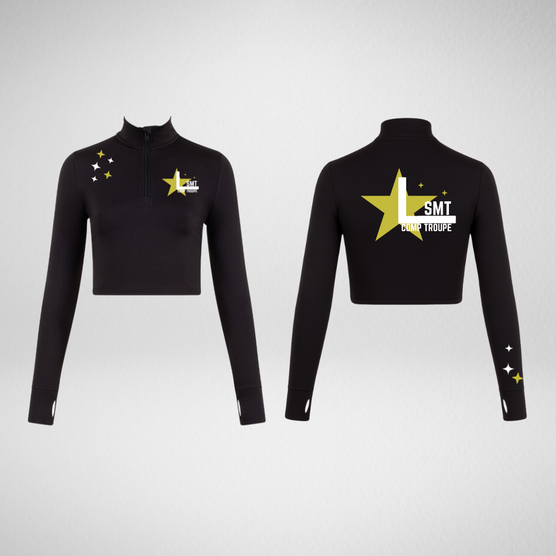 LSMT Comp Troupe Long Sleeved Zip Crop Top