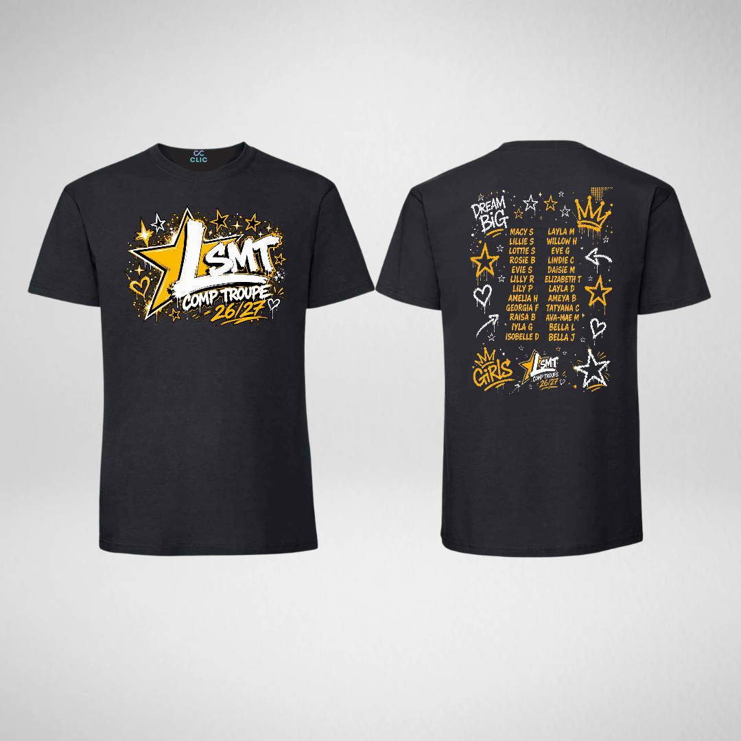 LSMT Comp Troupe Black Cotton Show T-Shirt