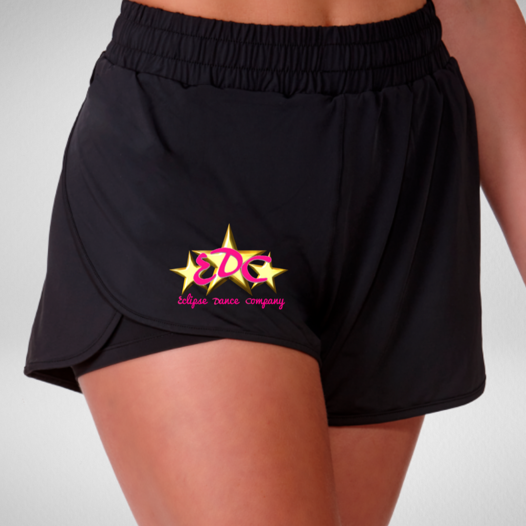 Eclipse Dance Company Layered Dance Shorts