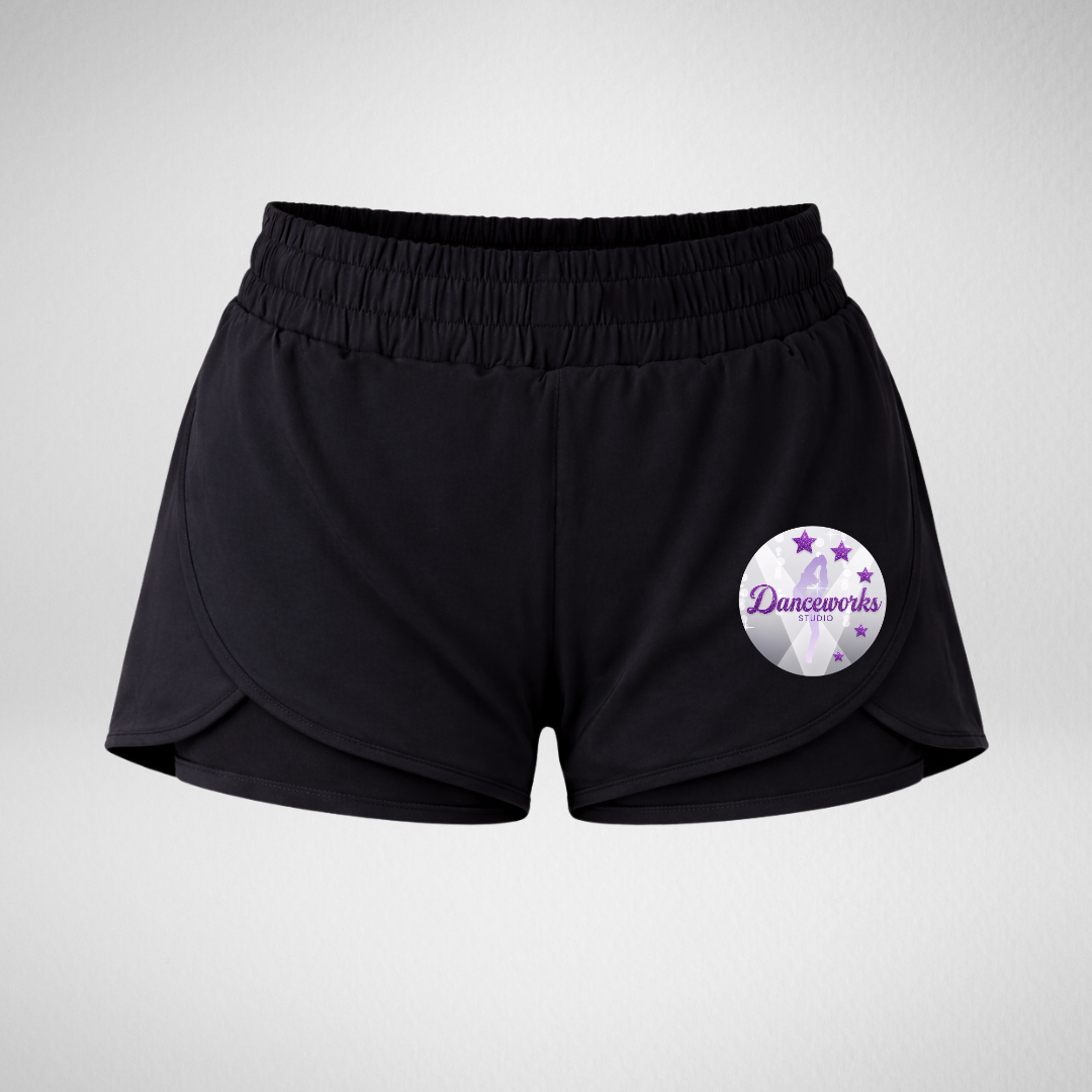 Danceworks Studio Layered Dance Shorts