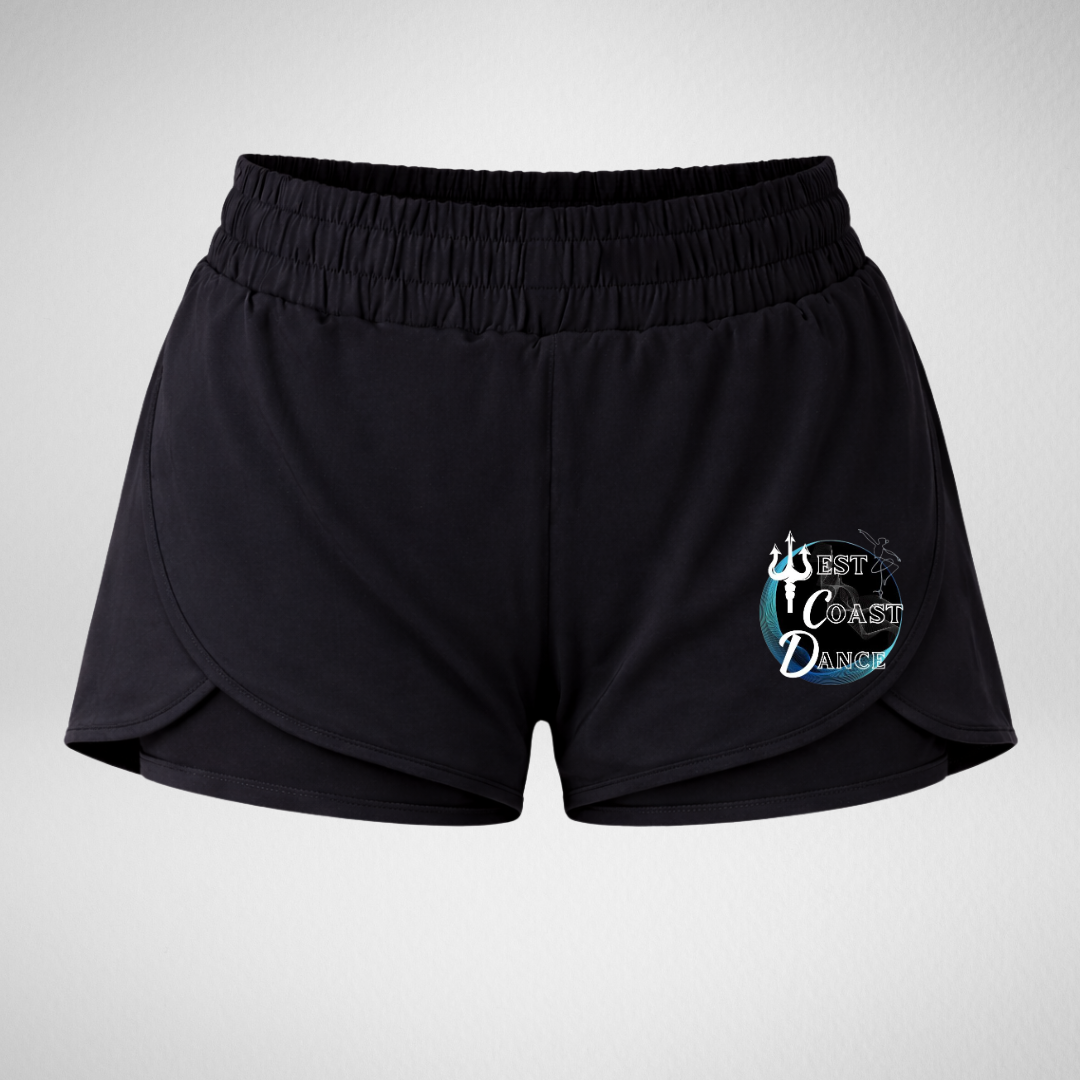 West Coast Dance Layered Dance Shorts