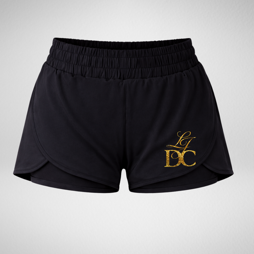 Loren James Dance Company Layered Dance Shorts
