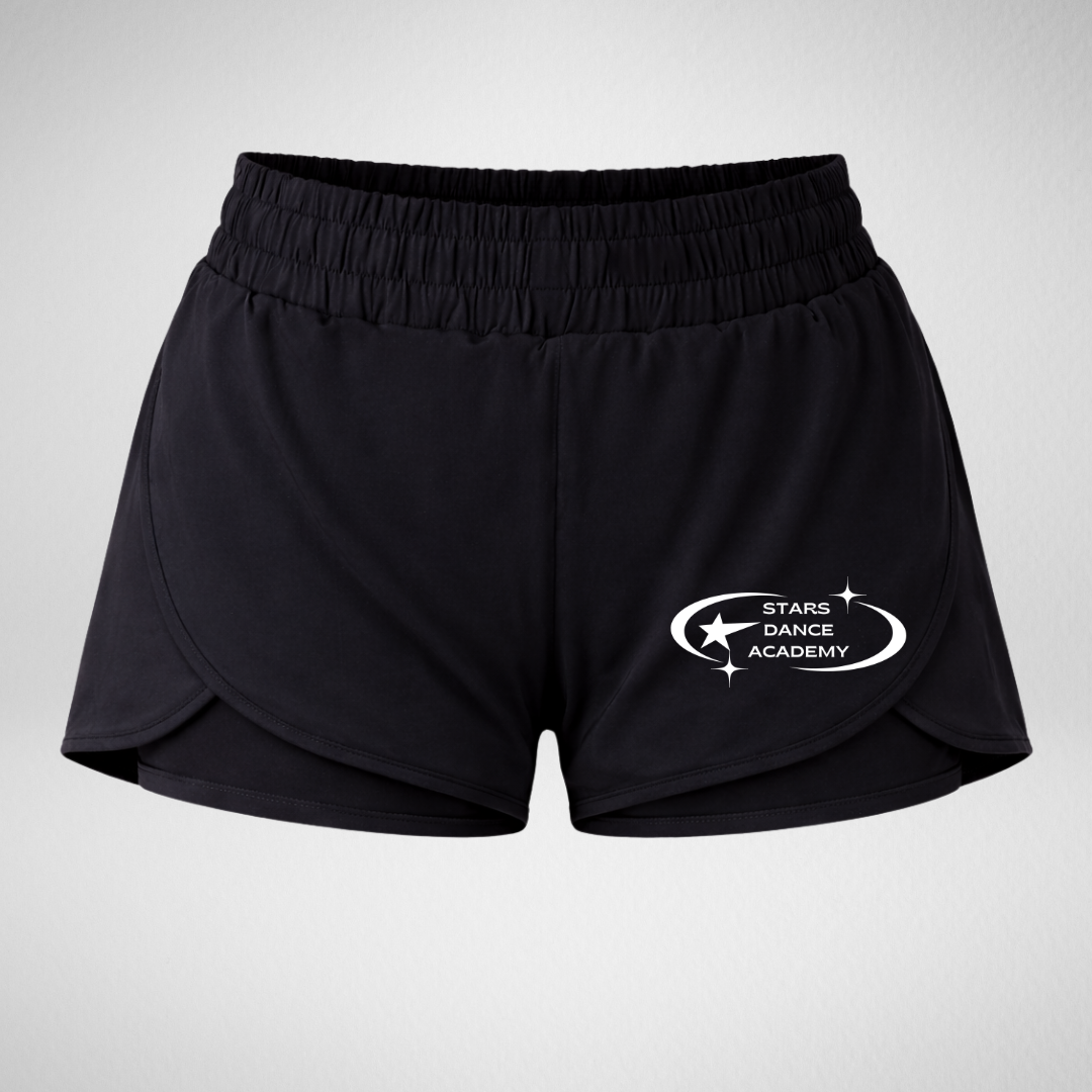 Stars Dance Academy Layered Dance Shorts