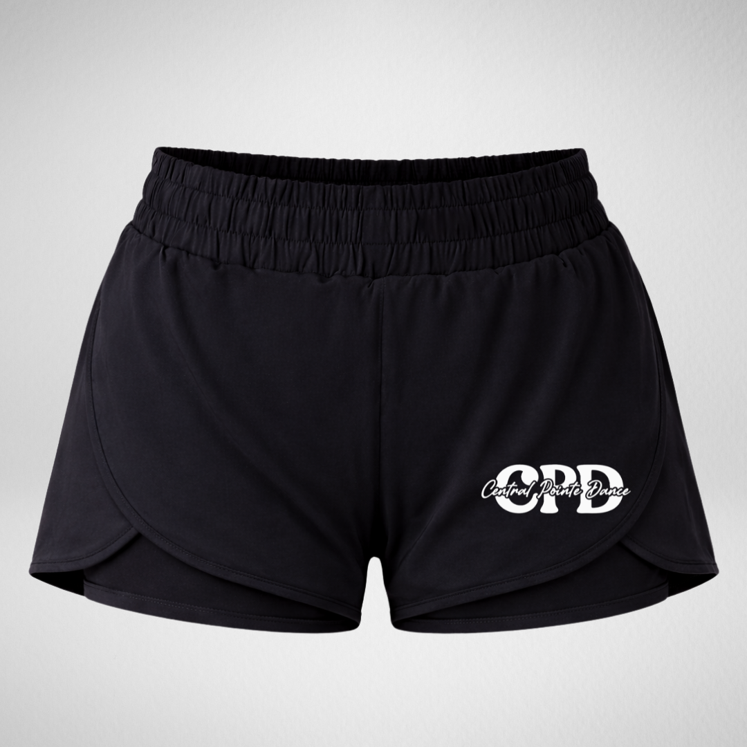 Central Pointe Dance Layered Dance Shorts