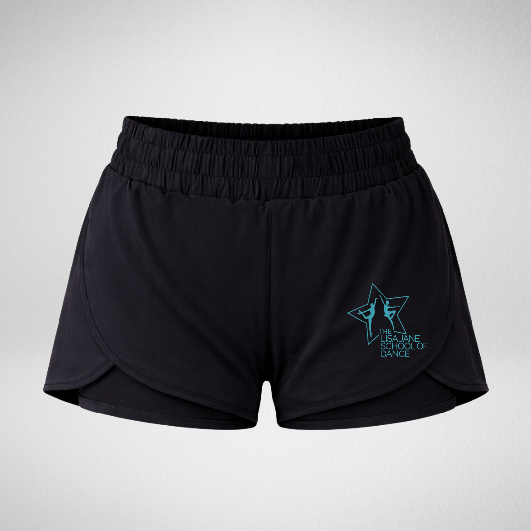 The Lisa Jane School Of Dance Layered Dance Shorts