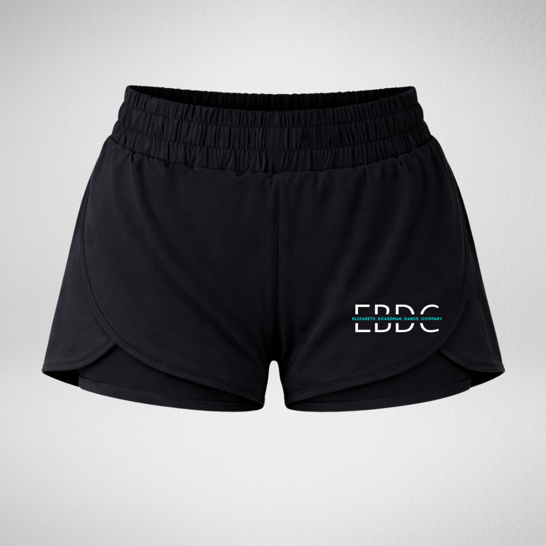 Elizabeth Boardman Dance Company Layered Dance Shorts