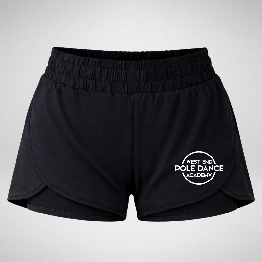 West End Pole Dance Academy Layered Dance Shorts