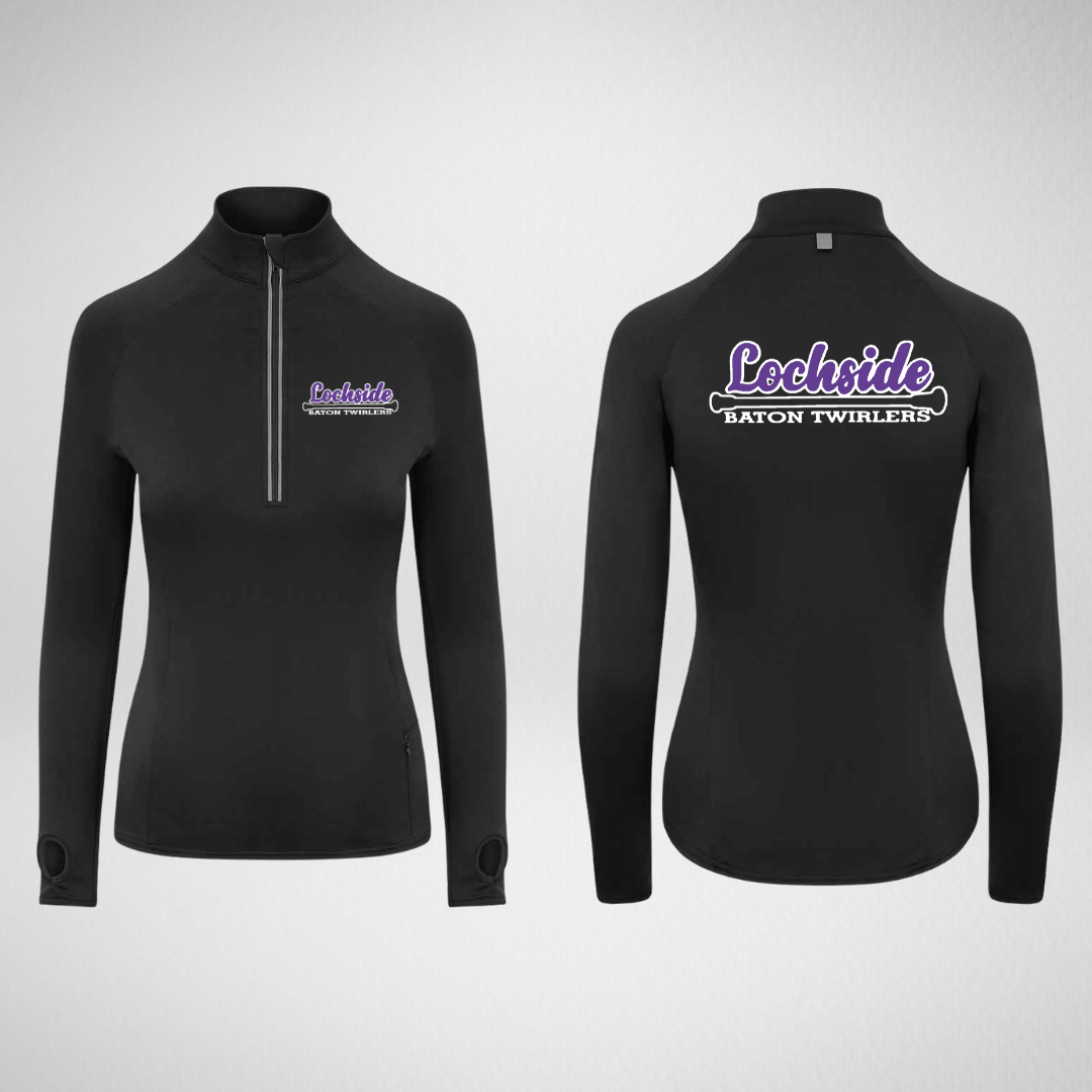 Lochside Baton Twirlers Stretch 1/4 Zip Top