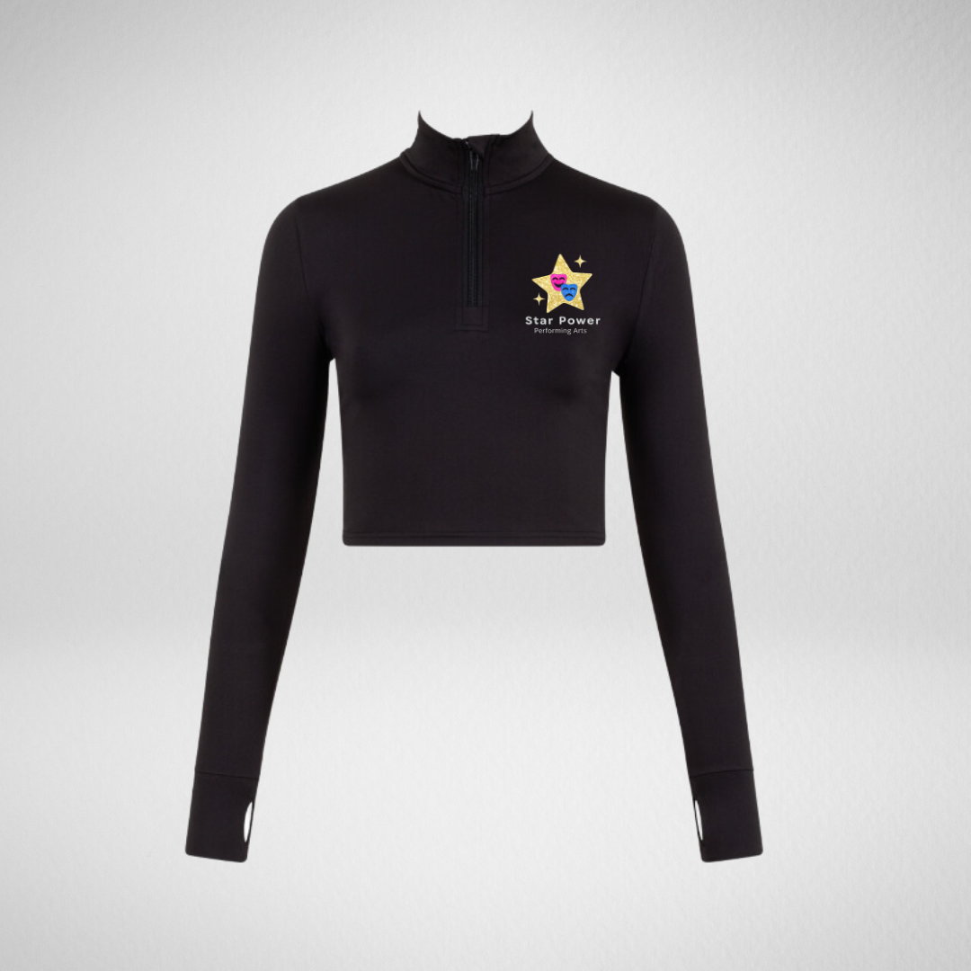 Star Power Performing Arts Long Sleeved Zip Crop Top