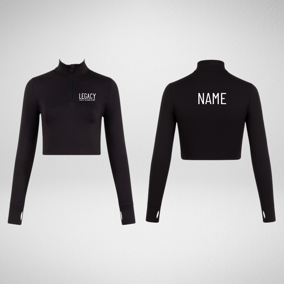Legacy School of Performing Arts Long Sleeved Zip Crop Top