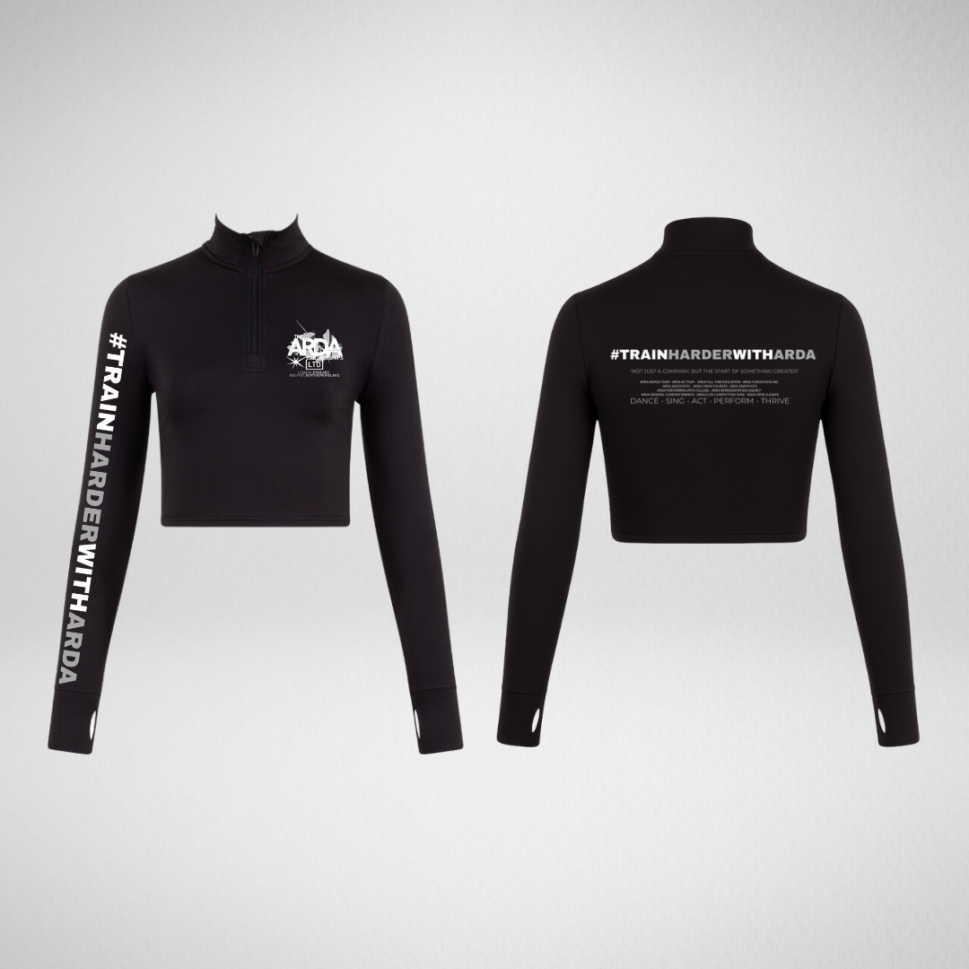 ARDA Long Sleeved Zip Crop Top