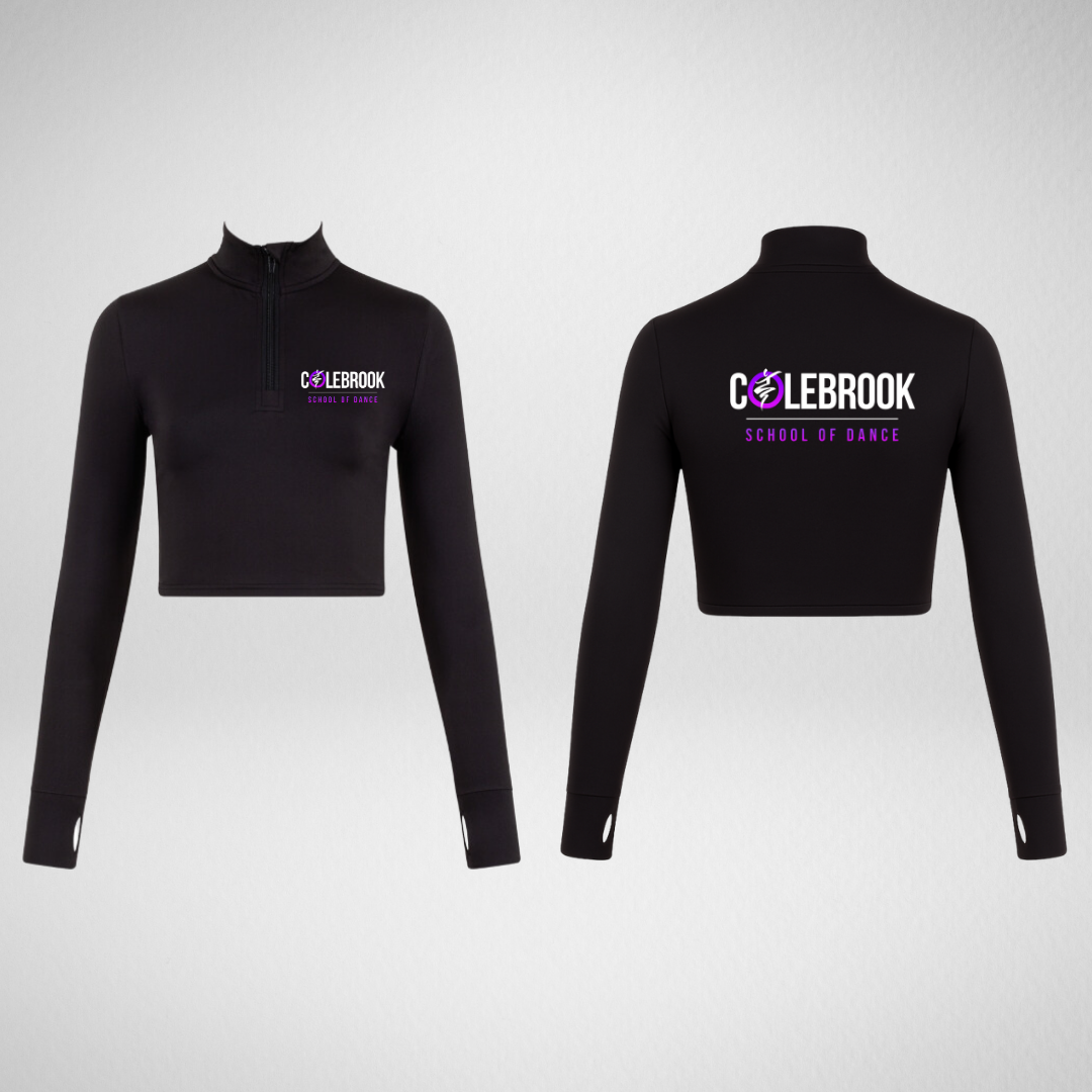 Colebrook School of Dance Long Sleeved Zip Crop Top