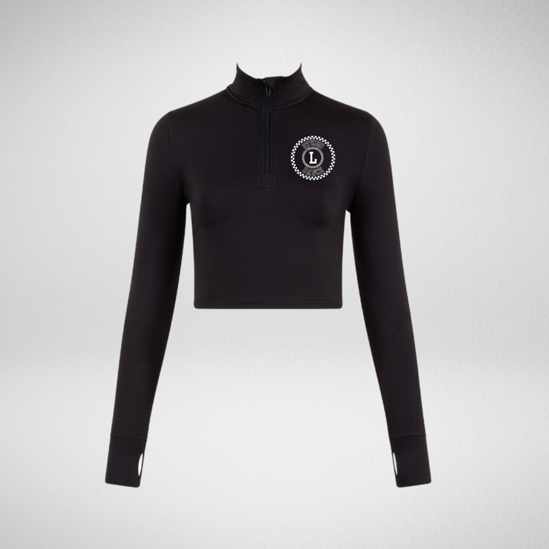 Studio L Dance Long Sleeved Zip Crop Top