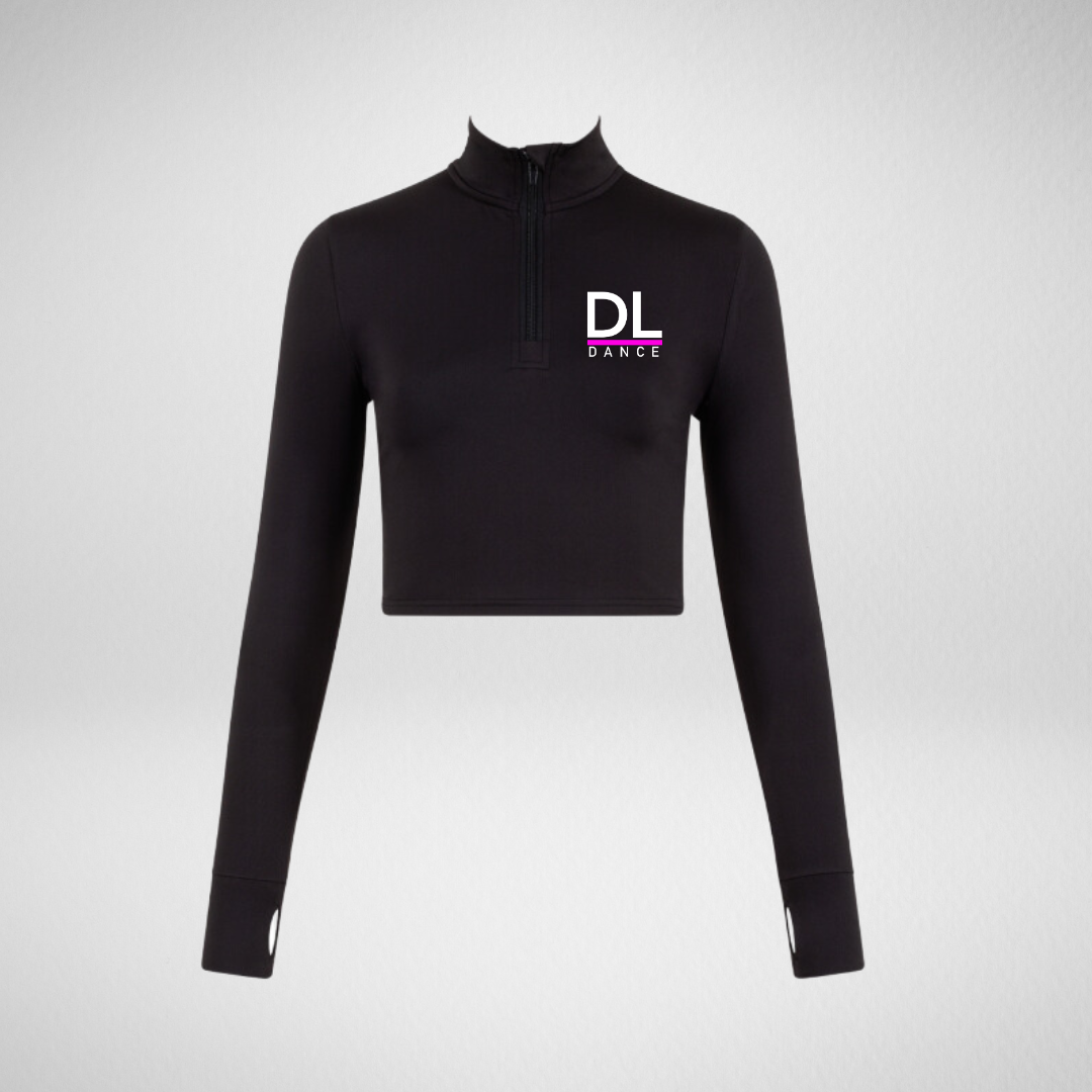 DL Dance Long Sleeved Zip Crop Top