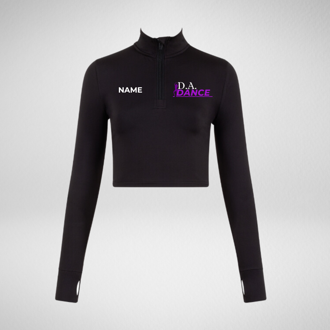 D.A. Dance Long Sleeved Zip Crop Top