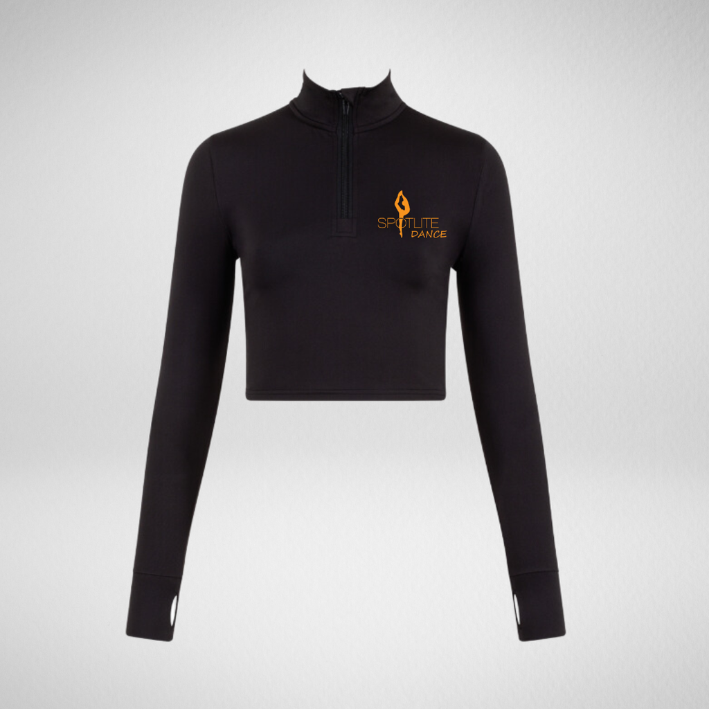 Spotlite Dance Long Sleeved Zip Crop Top