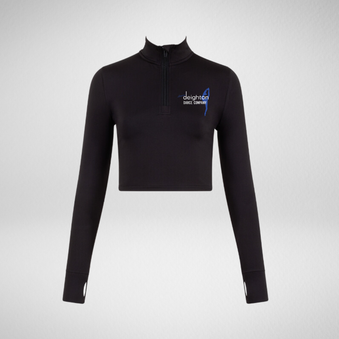 Laura Deighton Dance Company Long Sleeved Zip Crop Top