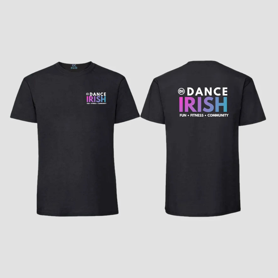 Dance Irish Black.Pink Cotton T-shirt