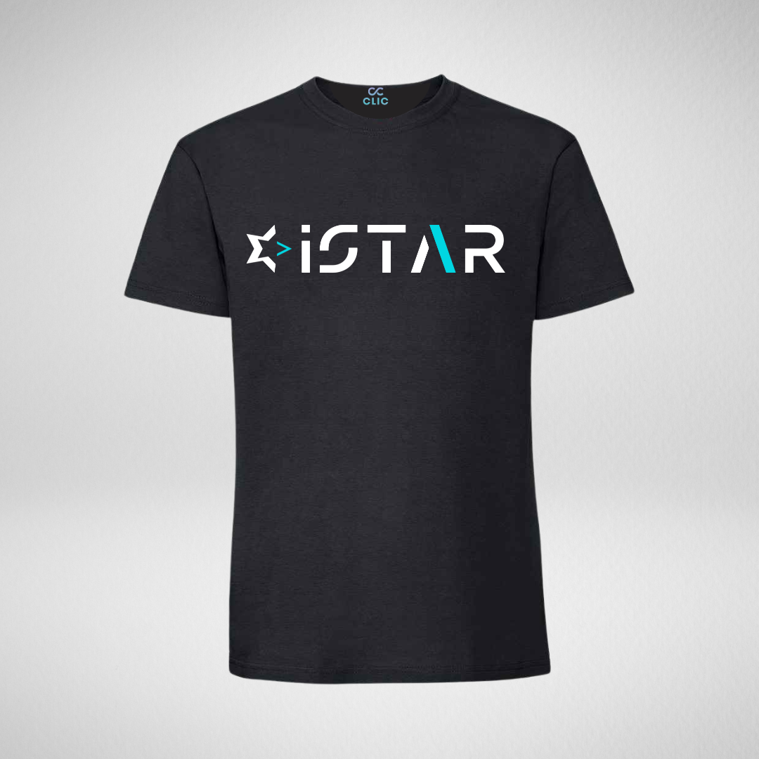I-Star Category 1 Black Cotton T-Shirt