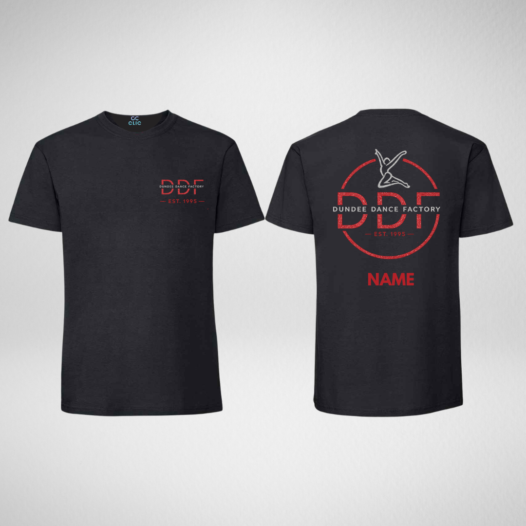 Dundee Dance Factory Black Cotton T-shirt