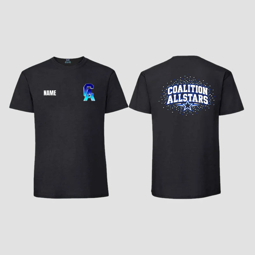 Coalition Allstars Black Cotton T-shirt