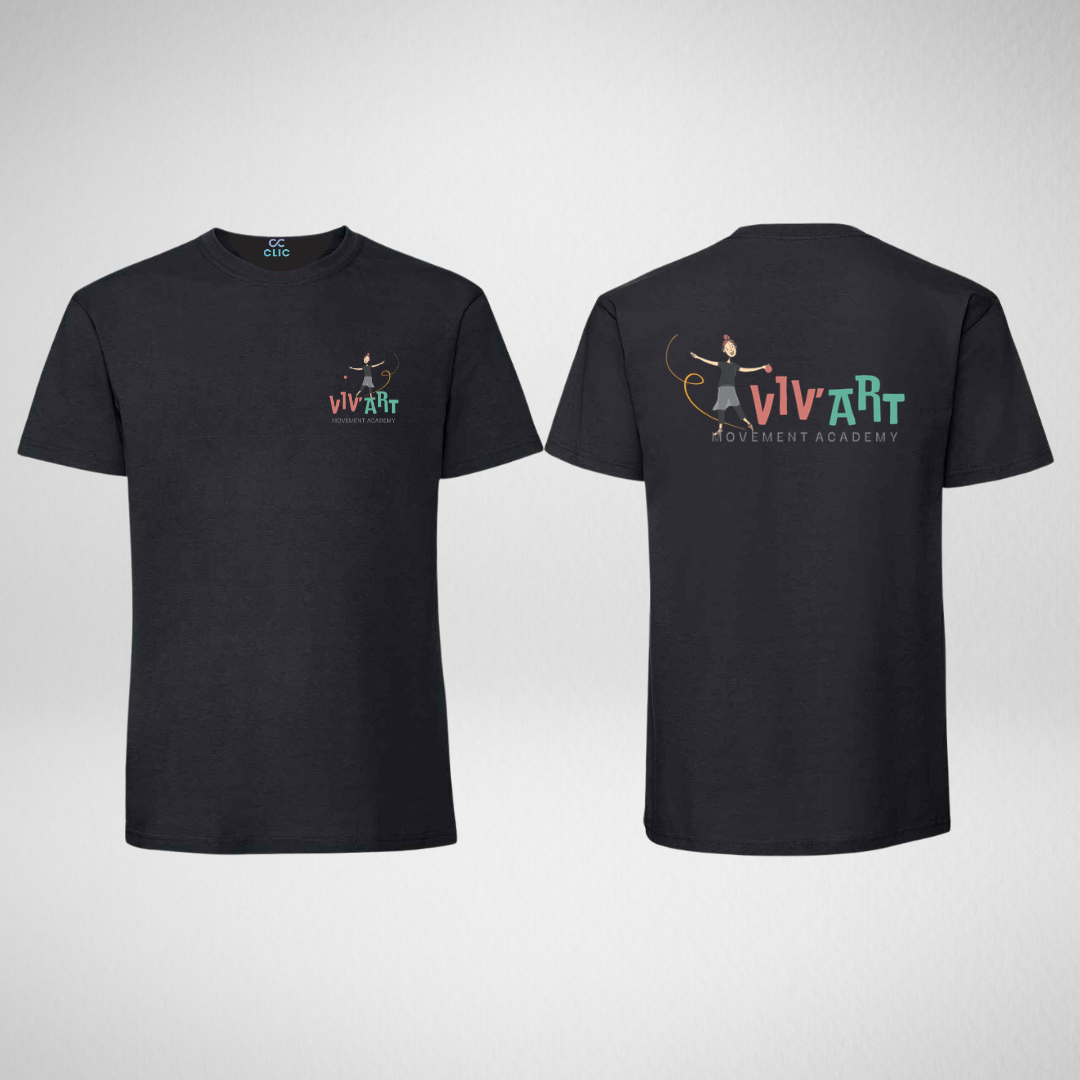 Viv’Art Movement Academy Black Cotton T-shirt
