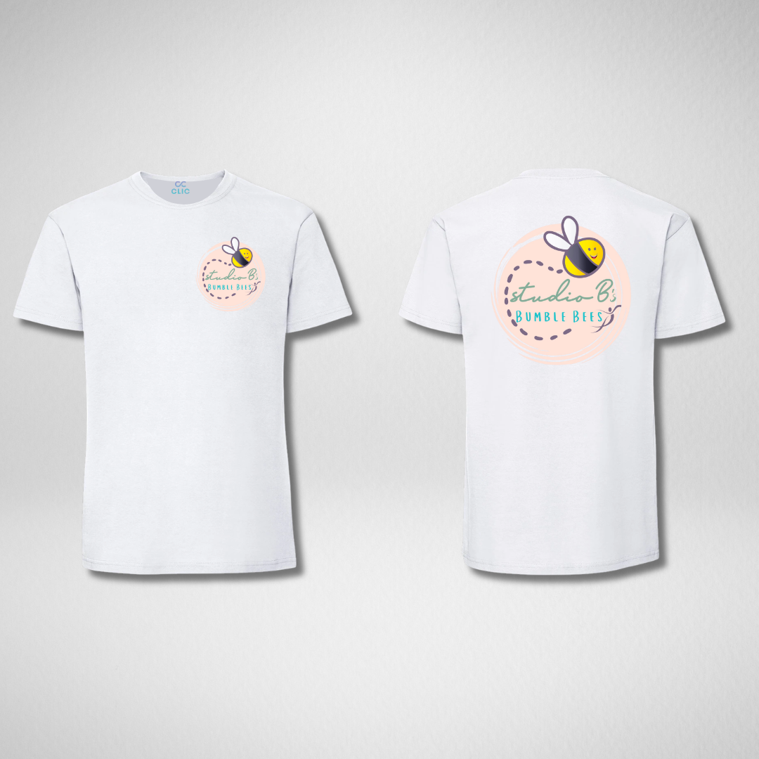 Studio B School of Dance Bumble Bee White Cotton T-shirt