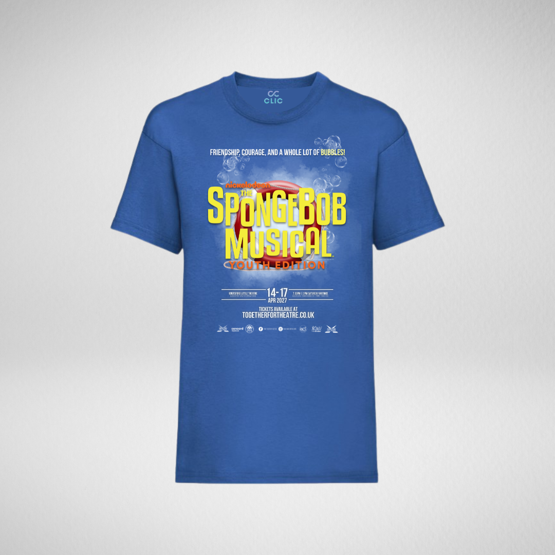 Spongebob Productions Royal Blue Cotton T-Shirt