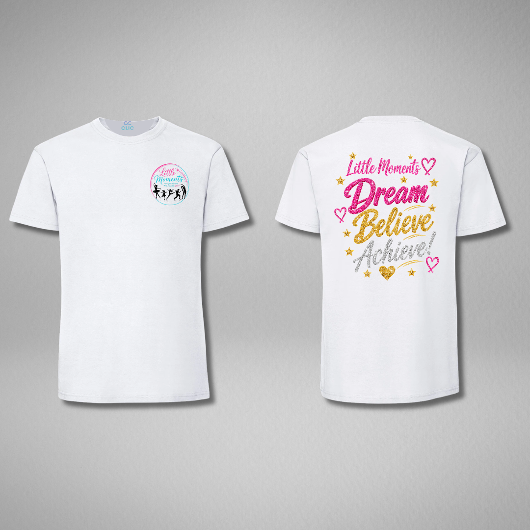 Little Moments Show White Cotton T-shirt