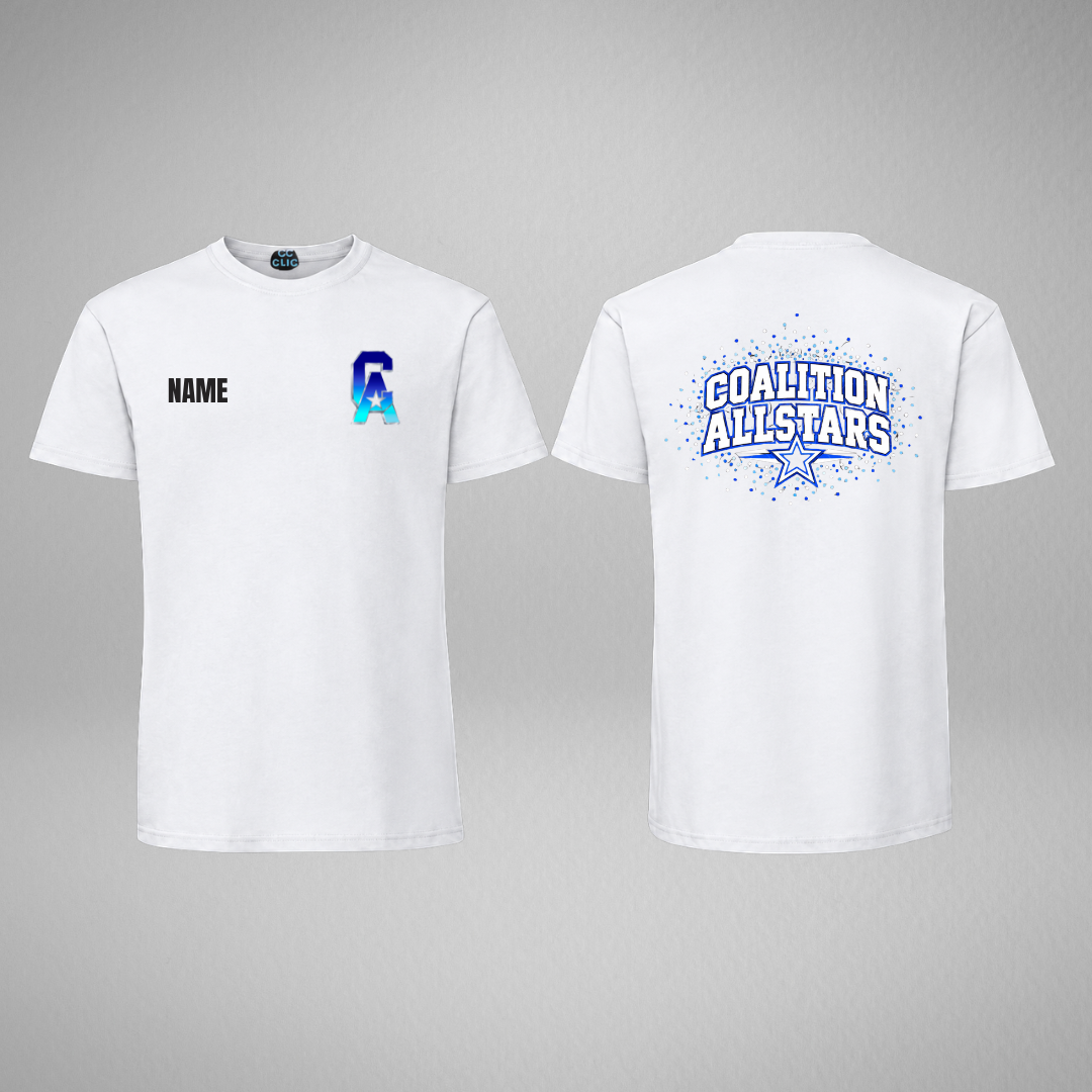 Coalition Allstars White Cotton T-shirt