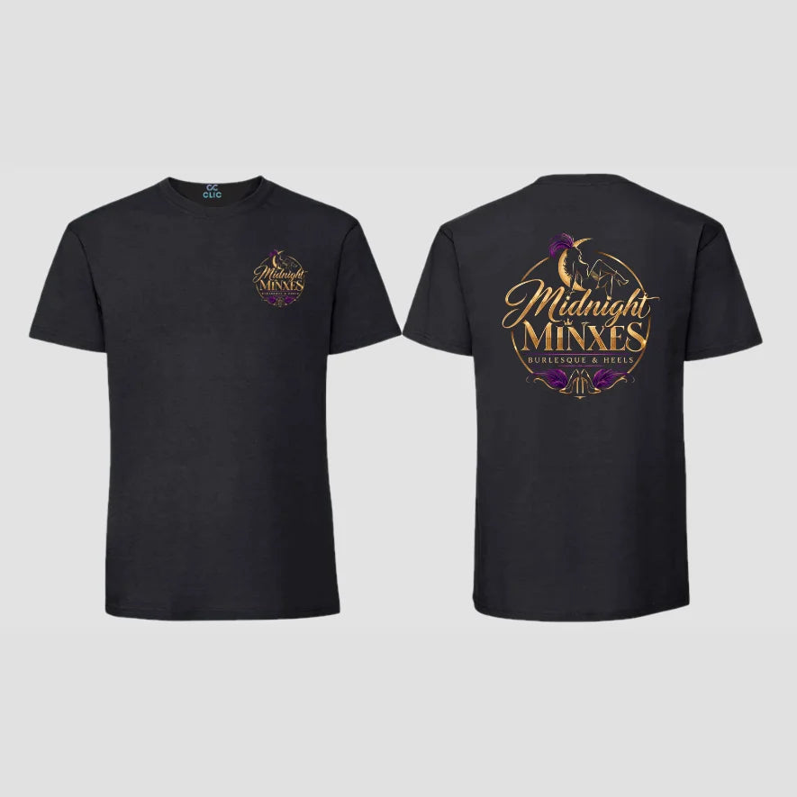 Midnight Minxes Burlesque and Heels Cotton T-shirt
