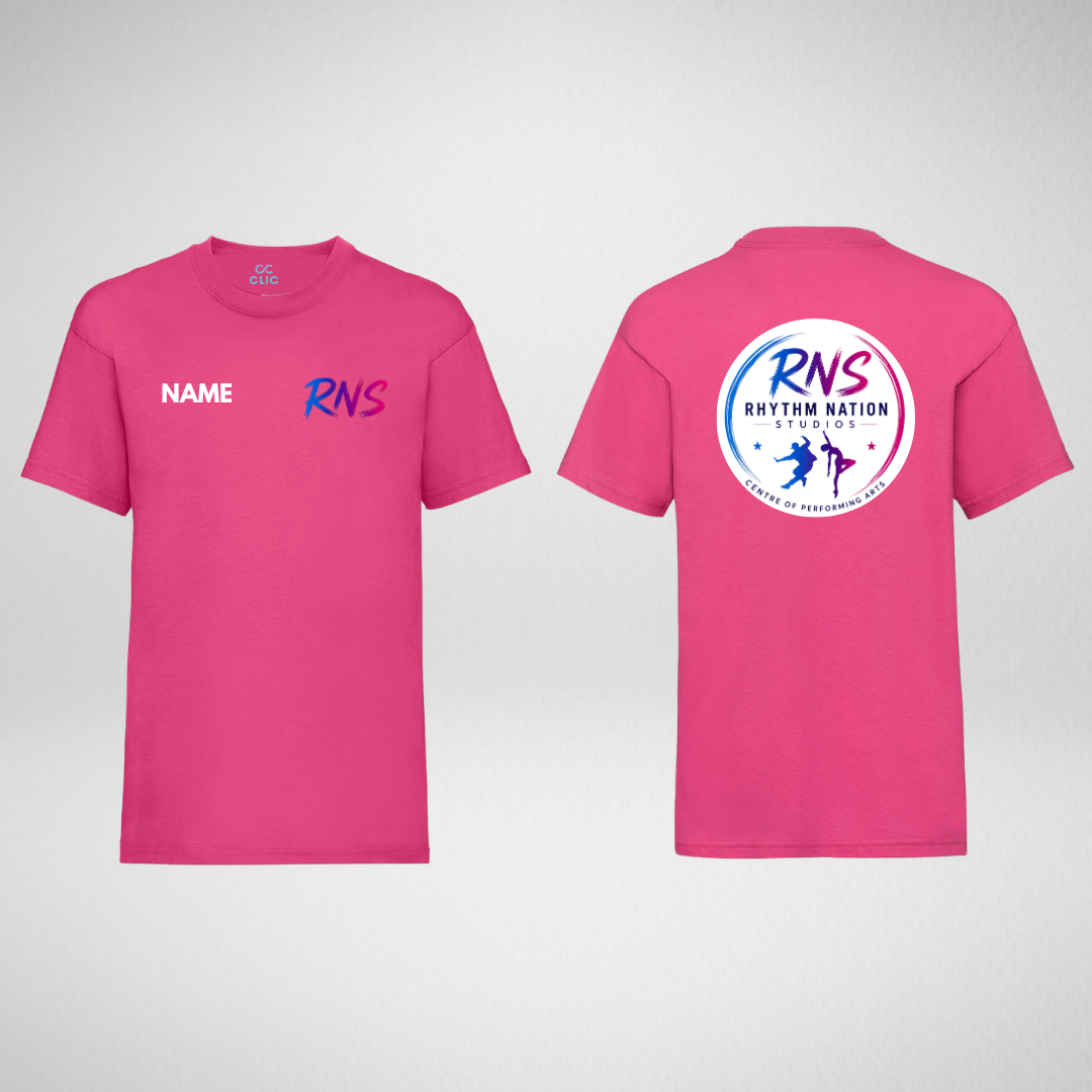 Rhythm Nation Studios Fuchsia Cotton T-shirt