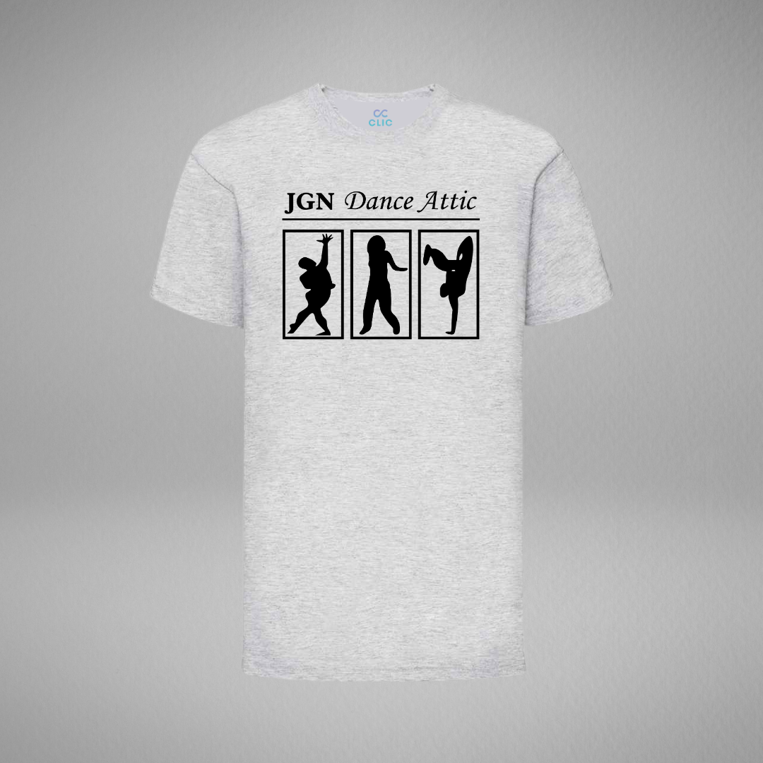 JGN Dance Attic Grey Cotton T-Shirt
