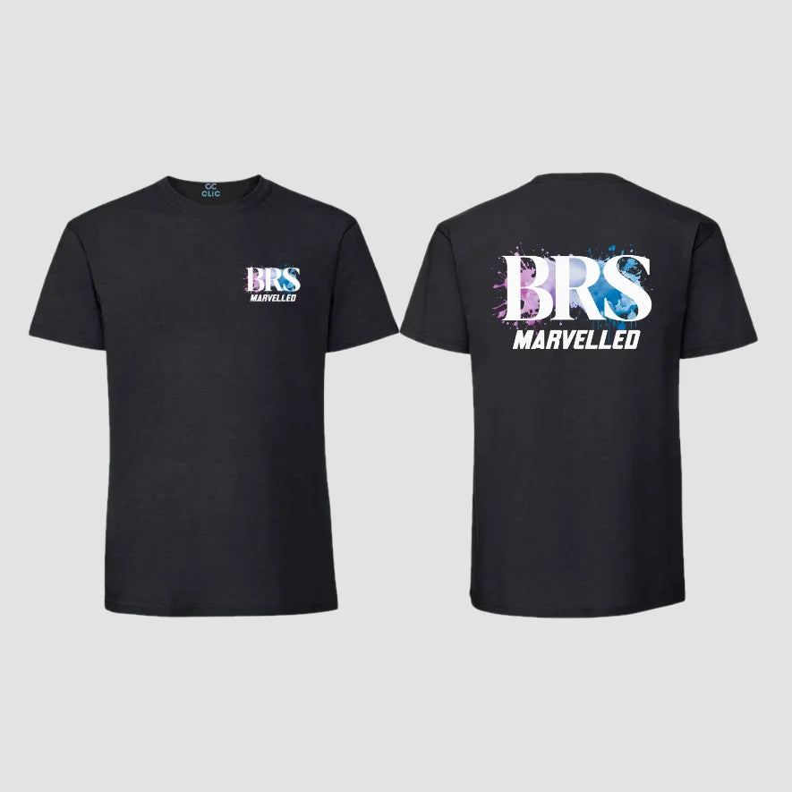 BRS-Dance Ltd Marvelled Black Cotton T-shirt