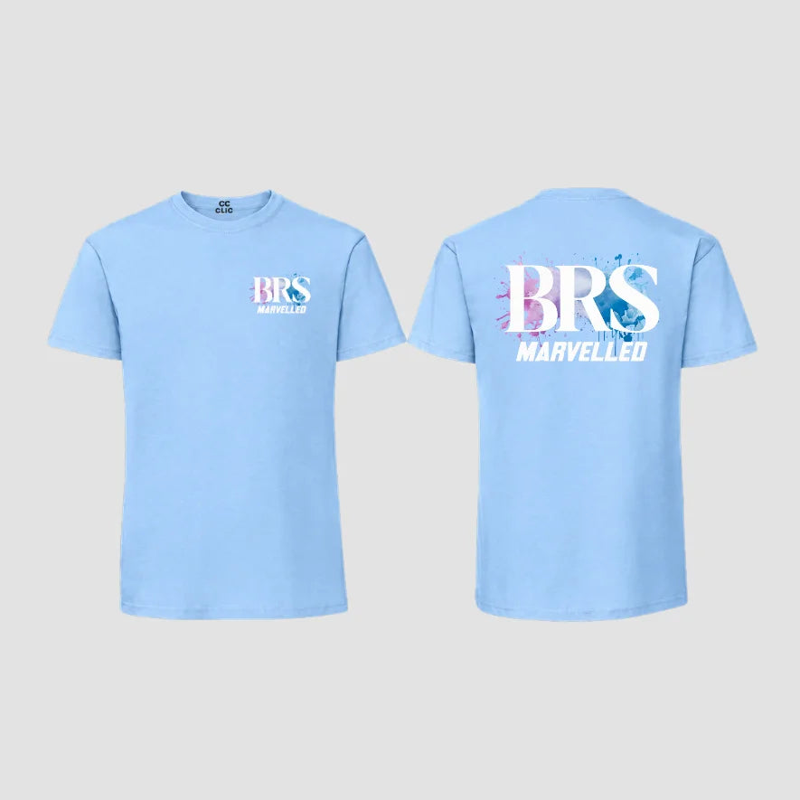 BRS-Dance Ltd Marvelled Blue Cotton T-shirt