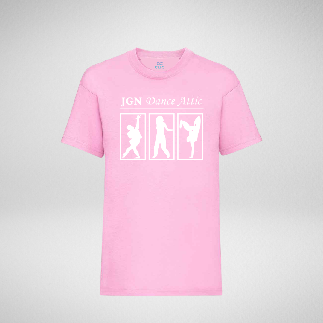JGN Dance Attic Pink Cotton T-Shirt