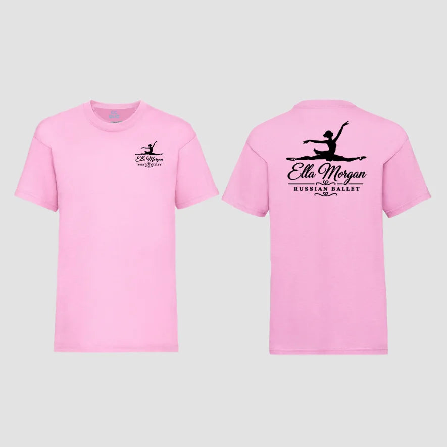 Ella Morgan School of Russian Ballet Pink Cotton T-shirt
