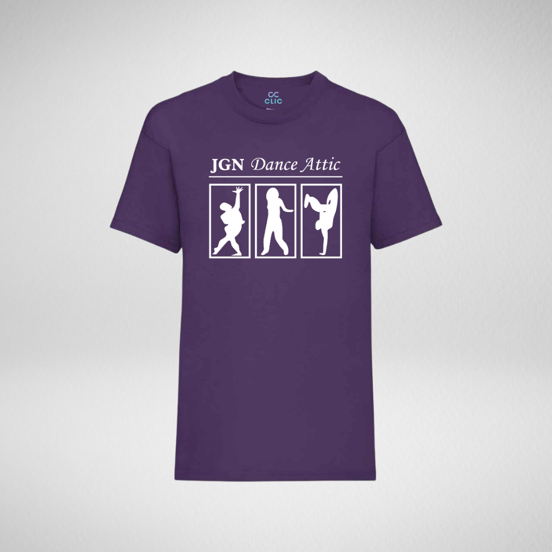 JGN Dance Attic Purple Cotton T-Shirt