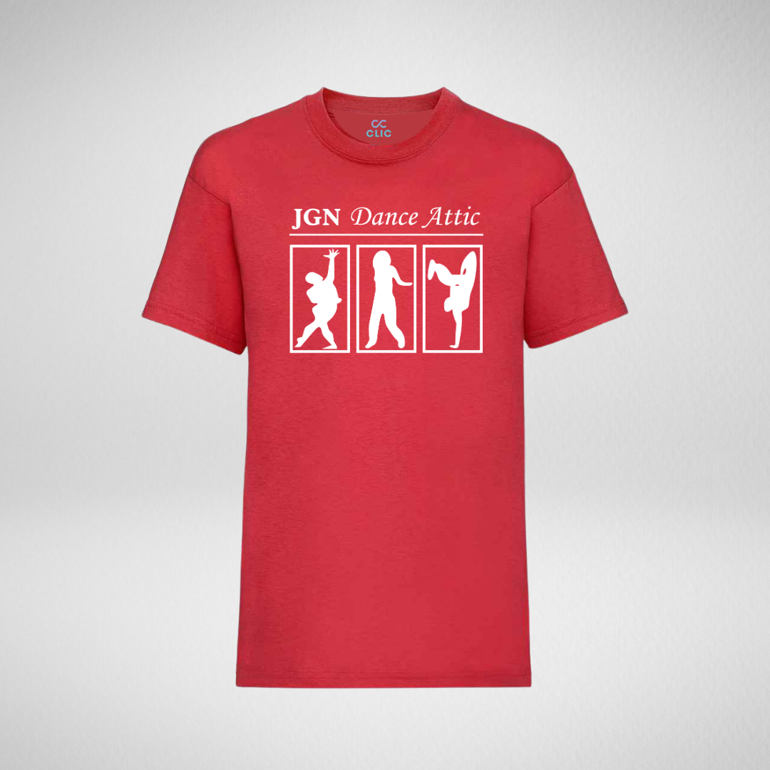 JGN Dance Attic Red Cotton T-Shirt