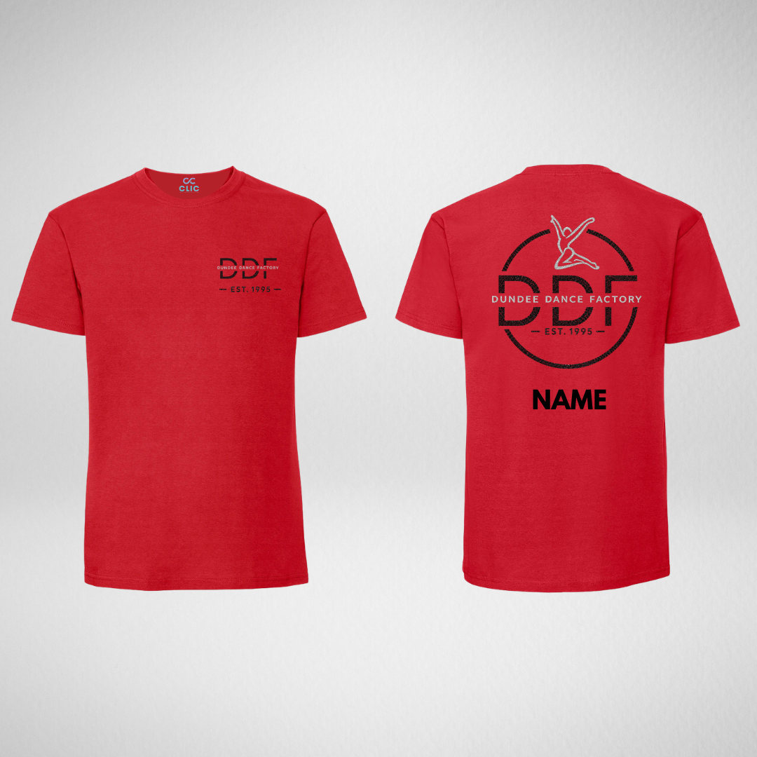Dundee Dance Factory Red Cotton T-shirt