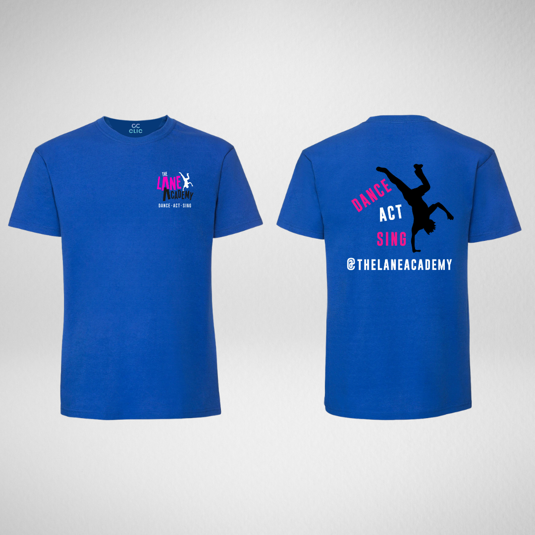 The Lane Academy Royal Blue Cotton T-shirt