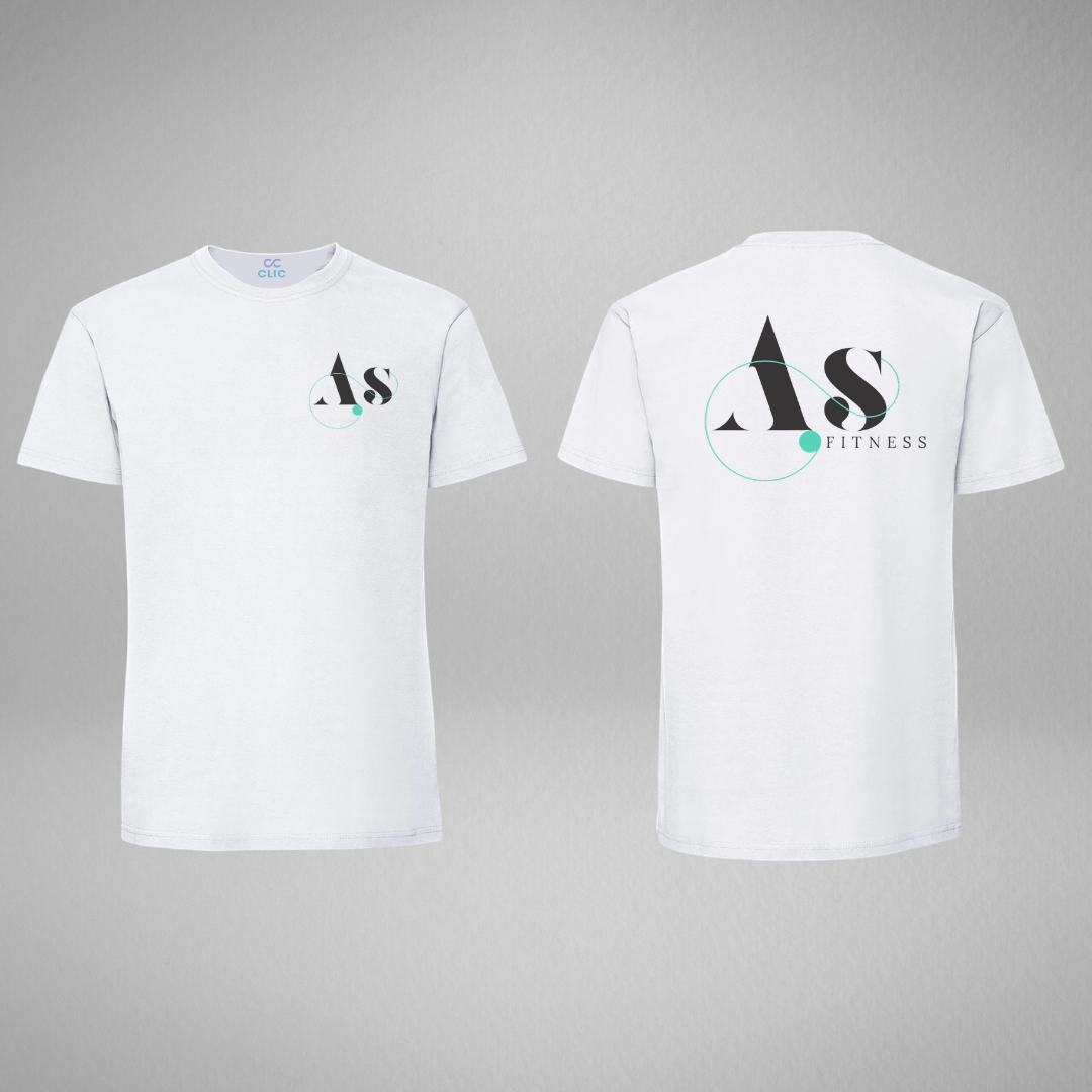 AS Fitness White Cotton T-shirt