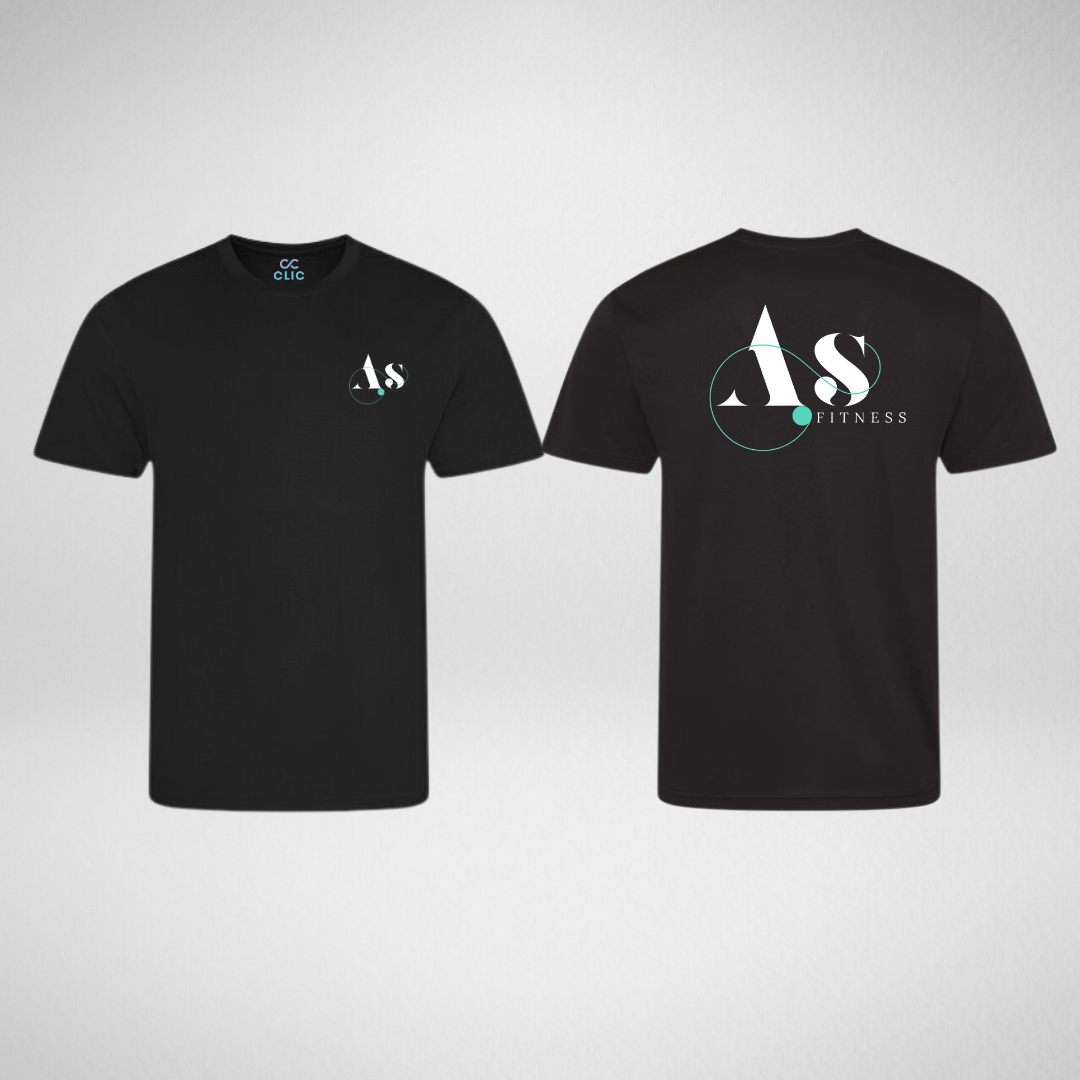 AS Fitness Black Dri Fit T-shirt